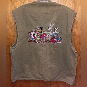 1992 Acme Clothing Expedition To Africa Looney Tunes Hunting Vest